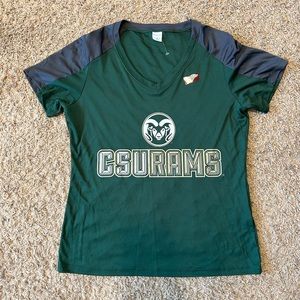 NWOT Colorado State University Rams Women’s T-Shirt Medium Green
